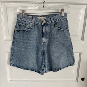 Levi's Light Blue High Baggy Women's Denim Shorts